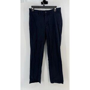 Polo Ralph Lauren Classic Fit Chino Pants Mens Size 30x32 Navy flat front Cotton